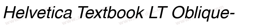Helvetica Textbook LT Oblique字体转换